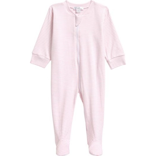 Simple Stripes Zip Footie, 0-3M