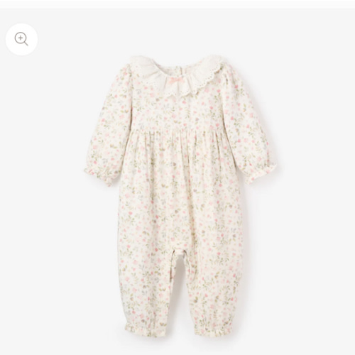 Folklore Floral Organic Muslin Jumpsuit – Elegant Baby