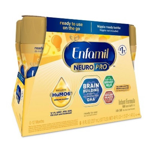 Enfamil NeuroPro Ready to Feed Infant Formula Bottles - 8 fl oz Each/6ct