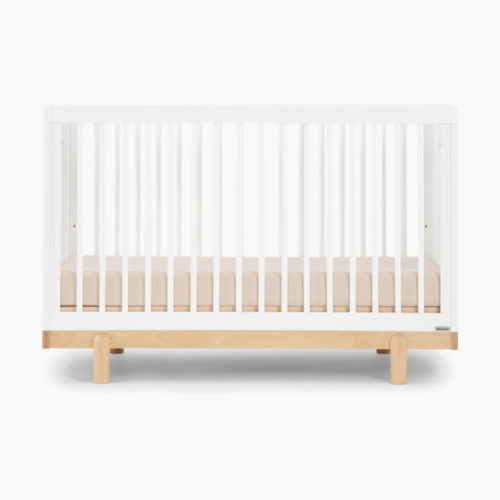 Bliss 4-in-1 Convertible Crib - White/Natural
