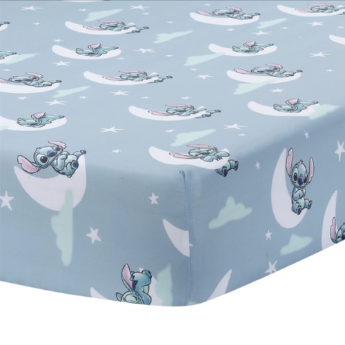 Disney Stitch Soft Microfiber Blue Baby Fitted Crib Sheet – Lambs & Ivy