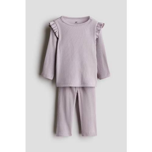 RIBBED COTTON SET