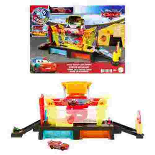 Disney and Pixar Cars Color Changers Race Ready Car Wash Playset & Color Changing Lightning McQueen