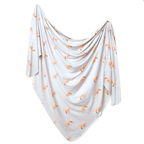Copper Pearl™ Swift Fox Swaddle Blanket in Orange/WhiteCopper Pearl™ Swift Fox Swaddle Blanket in Orange/White