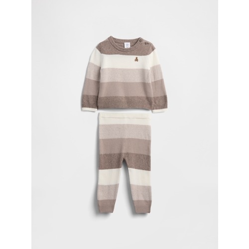 Baby CashSoft Stripe Sweater Outfit Set