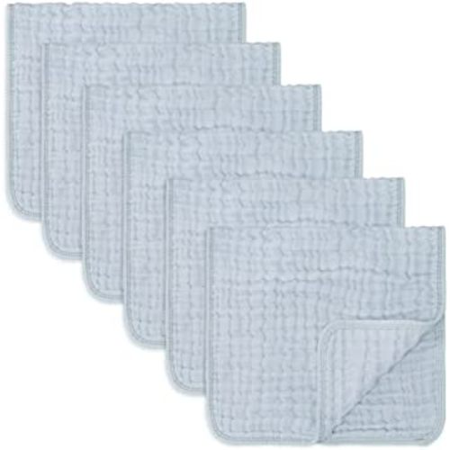 Ease Cubs Muslin Burp Cloths Large 100% Cotton Hand Washcloths for Boys 