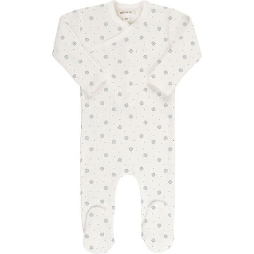 Baby Cotton Ribbed Zipper Footie, 3M
