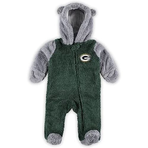 Outerstuff Newborn & Infant/NFL Game Nap Teddy Fleece Bunting Full-Zip Sleeper