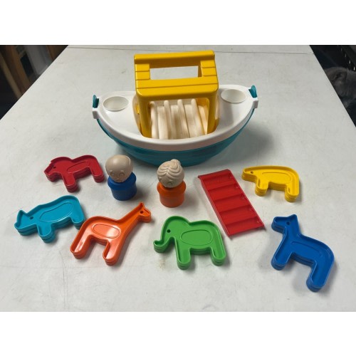 TUPPERWARE  TUPPER TOYS NOAH'S ARK COMPLETE W COOKIE CUTTERS LADDER +