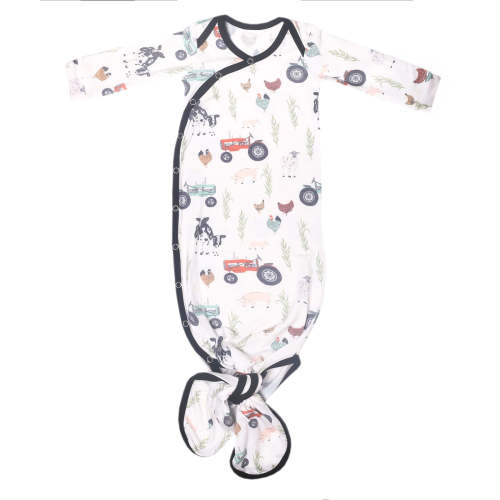 Newborn Knotted Gown - Jo | Bumps N Bundles