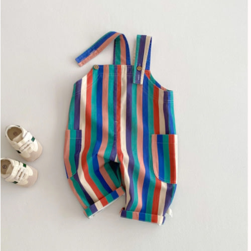 Baby Polka Dot Stripes Overalls