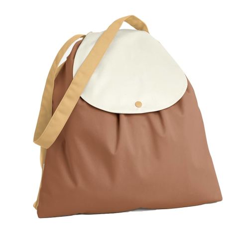 Esembly Day Bag – Reusable Wet and Dry Bag Made From Recycled Fabric With Dual Waterproof Compartments for Cloth Diapers, Swimsuits, Toiletries, and Snacks - Clay