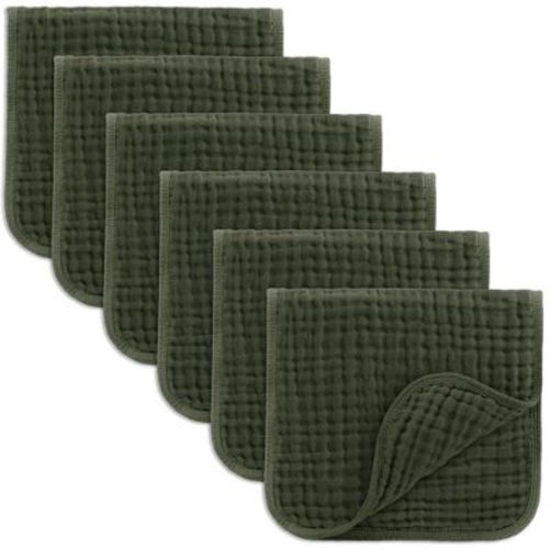 Muslin Burp Cloths Large 100% Cotton By Comfy Cubs (sage, Pack Of 10)
