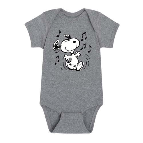 Peanuts - Snoopy Dancing Happily - Infant Baby One Piece