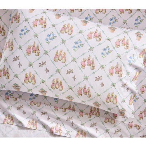 Peter Rabbit™ Flopsy™ Lattice Organic Sheet Set
