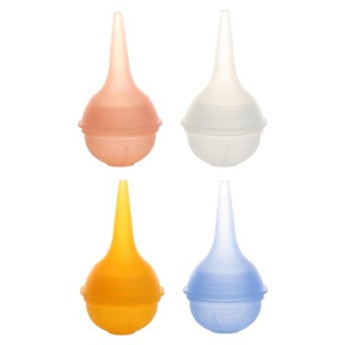 4Pcs Reusable Nasal Aspirator for Baby & Ear Bulb Syringe for Infant - Gentle Mucus Removal Suction to Clear Airway & Nasal | Baby Congestion Relief Nose Sucker For Baby