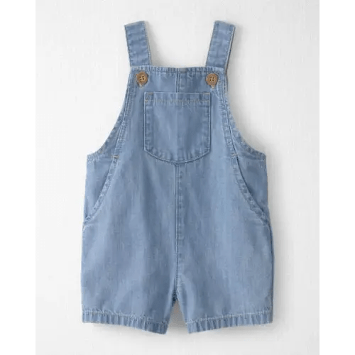Baby Organic Cotton Chambray Shortall - Little Planet | Carter's - 6mo