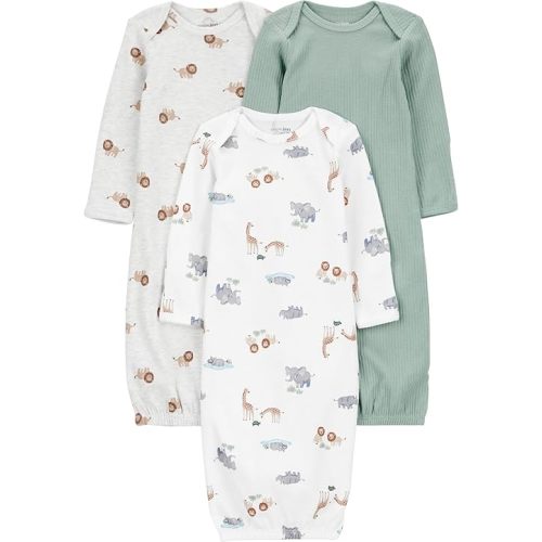 Simple Joys by Carter's baby-boys 3-pack Cotton Sleeper Gown