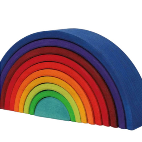 Wooden Rainbow Toy - Grimm's Sunset | The Natural Baby Company