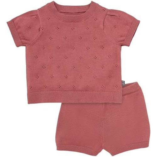Modern Moments by Gerber Baby Girls 2-piece Sweater Knit Set (Top & Shorts)