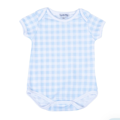 Baby Checks Bodysuit - Blue