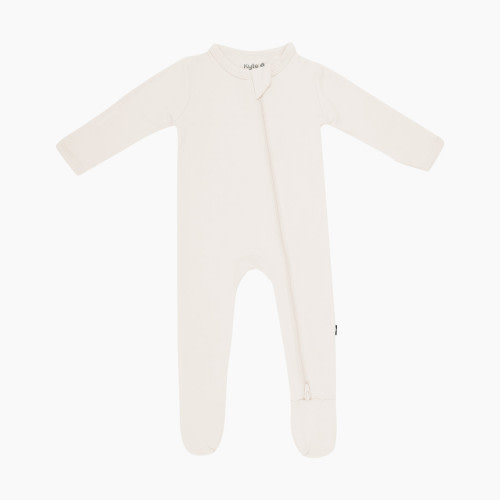 Kyte Baby Zipper Footie - Oat, 0-3 M