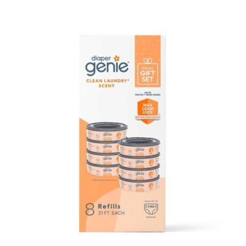 Diaper Genie Diaper Disposal Pail System Refill - Clean Laundry - 8pk