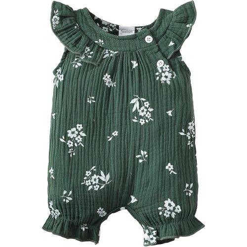 Newborn Baby Girl Clothes Romper Summer Outfits Infant Floral Short Sleeve Romper Jumpsuit Bodysuit