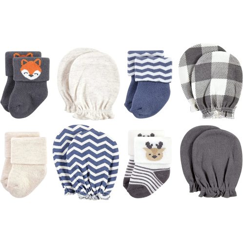 Hudson Baby baby-girls Socks and Mittens Set