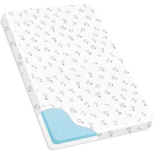 Pack and Play Mattress Pad, 38"x 26" Dual-Sided Memory Foam Pack N Play Mattress for Playpen Playard, Soft Mini Crib Mattresses for Baby Toddler with Machine Washable Cover
