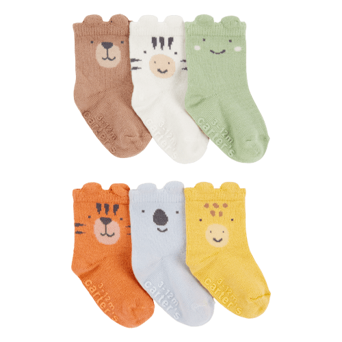 Baby 6-Pack Animal Booties - Carter's | Carter's