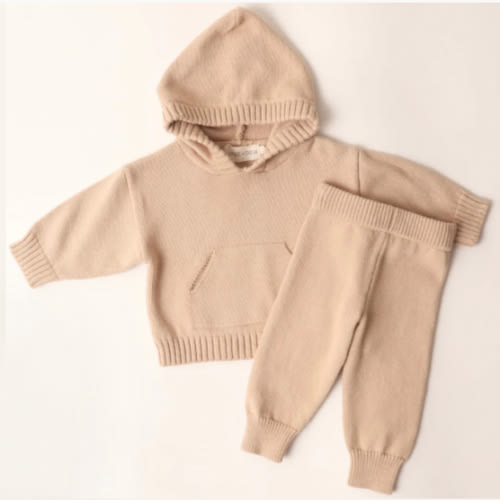 Hunter Knit Set in Beige – Winnie + Crew