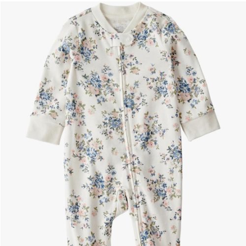 little planet by carter's Baby Sleep and Play made with Organic Cotton, Floral, NB