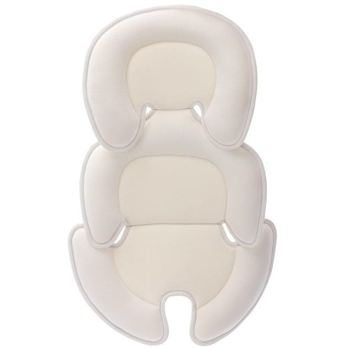 Innokids Head and Body Support Pillow Infant Car Seat Insert for Newborn to Toddler Stroller Cushion for Baby Shower Gifts (White)