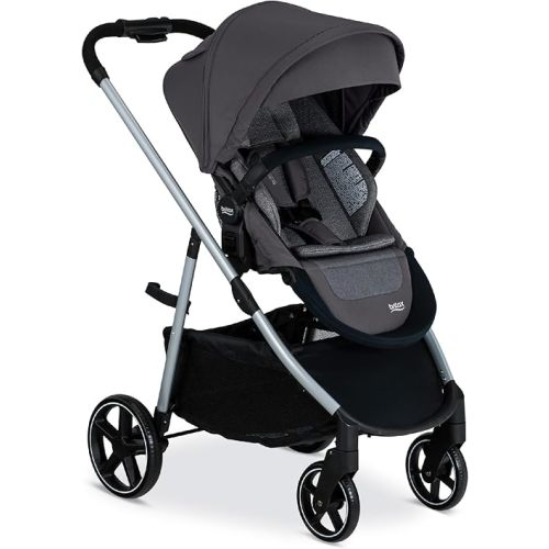 Britax Grove™ Modular Stroller, Lightweight Stroller with CozyFit™ Insert and Bumper Bar, 6 Ways to Ride, SafeWash, Pindot Stone