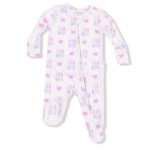 2 Way Zipper Ruffle Back Footie – Angel Dear