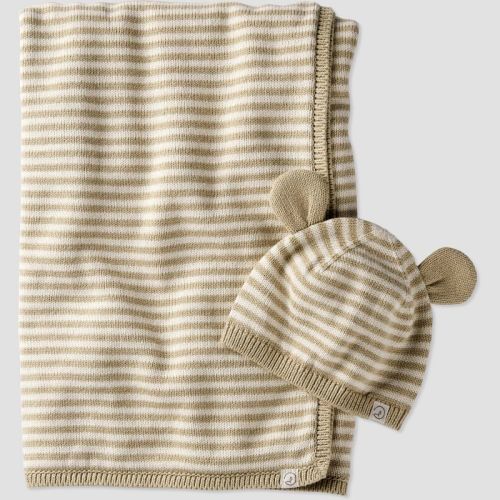 Little Planet by carter's Hat and Blanket 2pc Set - 0-3months - Neutral