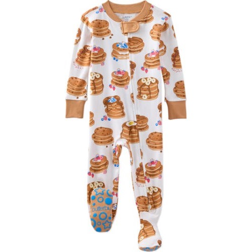 Cruz One-Piece Organic Cotton Footie Pajamas, 12M