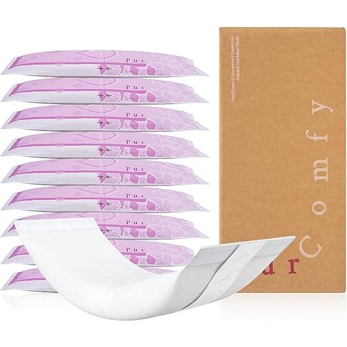 PurComfy 2-in-1 Postpartum Pads, Absorbent Instant Perineal Ice Pads for Women with Mom Pain Relief and Postpartum Recovery Care, 10 Count