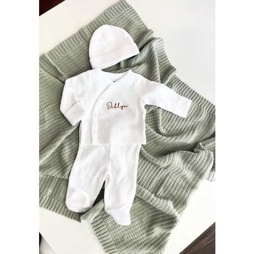 Custom Embroidered Coming Home Baby Outfit, custom Gender Neutral coming home outfit, baby shower gift, new baby, hospital outfit, Pajama