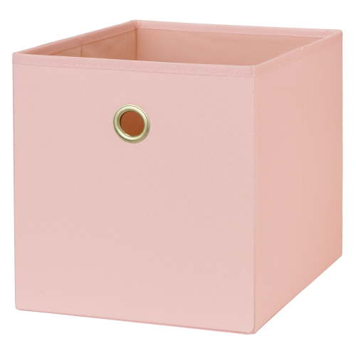 Mainstays Collapsible Fabric Cube Storage Bin, Pearl Blush