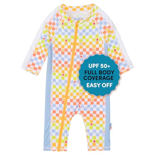 SwimZip Boys' Long-Sleeve UPF 50+ Swimsuit for Baby, Toddler, & Little Boys