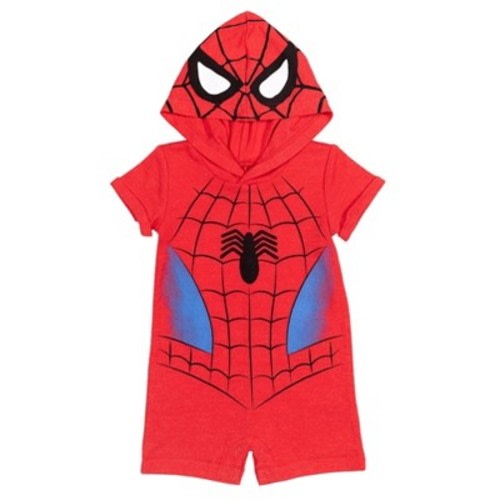 Marvel Avengers Spider-Man Captain America Hulk Cosplay Romper Toddler, Color: Spiderman, Size: 3t