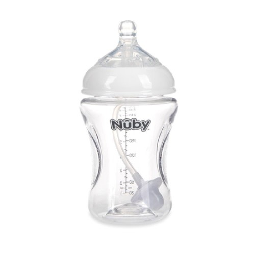 Nuby Tritan Bottle With 360 Weighted Straw 240ML