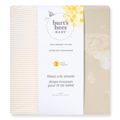 Good Night Sky Organic Cotton Crib Sheets Limestone