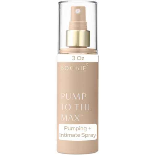 Boobie Pump to the Max Hands-free Dual-Purpose Breast Pumping & Intimate Spray | Increase Milk Supply & Ease Postpartum Discomfort During Pumping & Intimacy | Pregnancy & Beyond, 3 oz