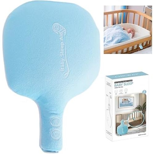 Baby Sleep Soother, Baby Vibrating Soother,3 Vibration Modes & Intensities Help Baby Sleep, Crib Vibrating Soother, Crib Accessory, Registry Gift, Shower Gift, Newborn Baby Essentials