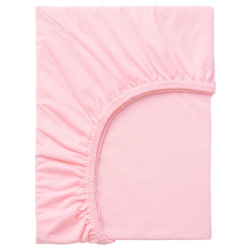 LEN Fitted sheet - pink 91x120 cm