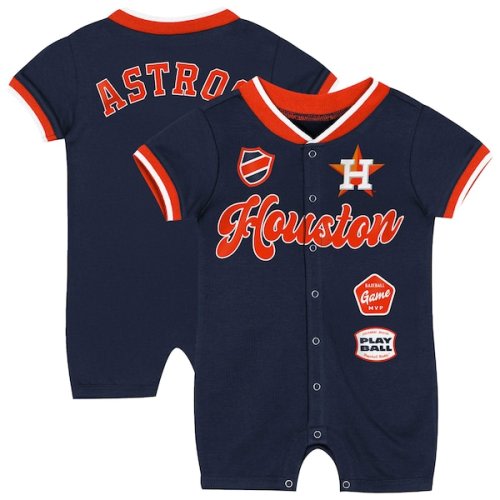Newborn Houston Astros Outerstuff Navy Pinch Coverall
