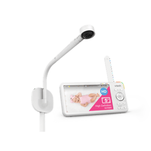 "VTech Baby Camera Video Monitor with 5"" Parent Unit and Over the Crib Camera 1080p HD"
